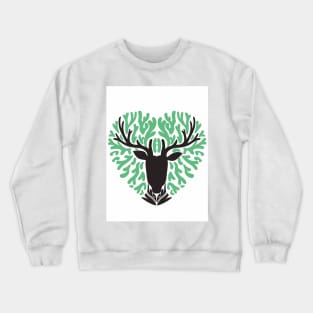 In the heart of deer Crewneck Sweatshirt